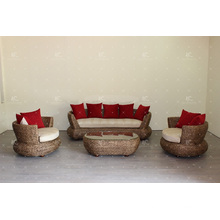 Great Design Natural Water Hyacinth Sofa Set for Indoor Furniture